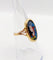 Bague 55 Bague Art nouveau Limoges plaque émaillée profil féminin en or 18k 58 Facettes A06418