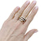 Bague 55 Bague Bulgari, "Tubogas", deux tons ors. 58 Facettes 35166