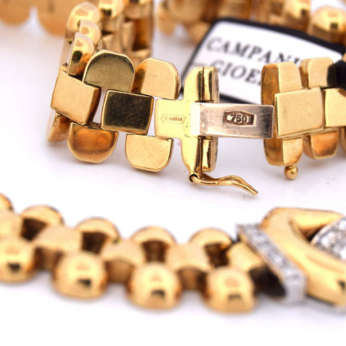 Collier Collier en or jaune des années 1940 avec diamants 58 Facettes