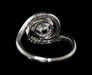 Bague 53.5 Bague ancienne tourbillon platine et diamants. 58 Facettes