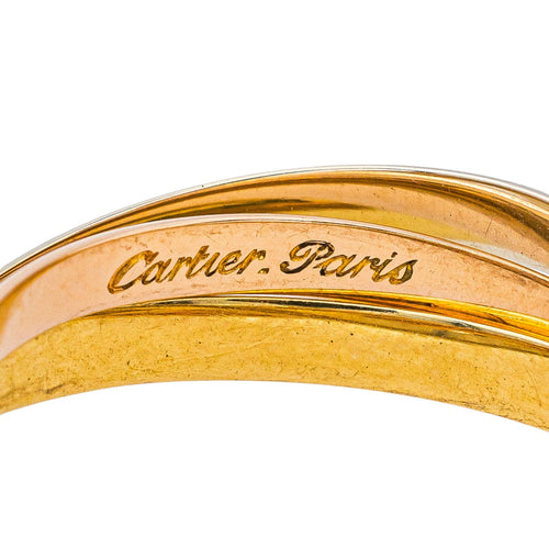 Bague 56 Cartier Bague  Trinity  Or jaune, Or blanc, Or rose 58 Facettes 4387237CN