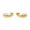 Boucles d'oreilles Boucles d'oreilles Demi créoles Or jaune Diamant 58 Facettes 3876020CN