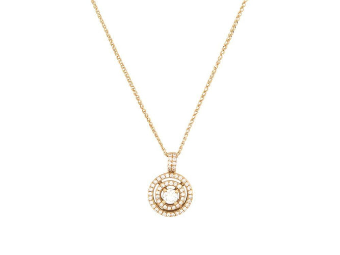 Collier Collier pendentif en or jaune et diamants 0.63 ct 58 Facettes 265376