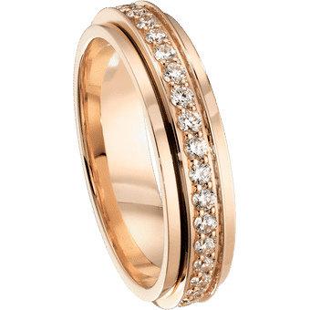 PIAGET Bague Possession or rose diamants