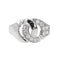 Bague 57 Dinh Van Bague Menottes Or blanc Diamant 58 Facettes 3616727RV