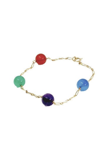 Bracelet Bracelet Or Perles Fantaisie 58 Facettes