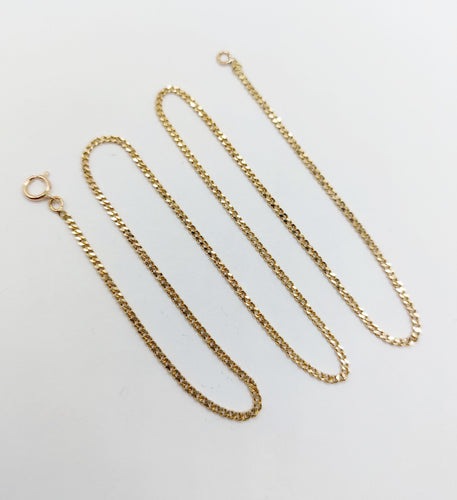 Chaîne - Chaîne gourmette vintage en or 18k 44 cm