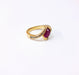 Bague 52 Bague rubis diamants or jaune 58 Facettes Bag.Rub.AtypDV31