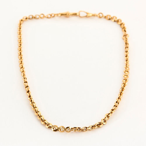 Collier Collier or jaune maille jaseron 58 Facettes CHA53452