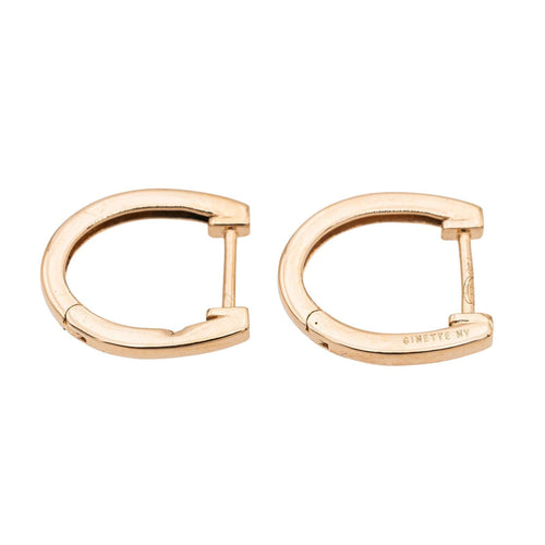 Boucles d'oreilles Ginette NY Boucles d'oreilles  Créoles Hoop Or rose 58 Facettes 2678598CN