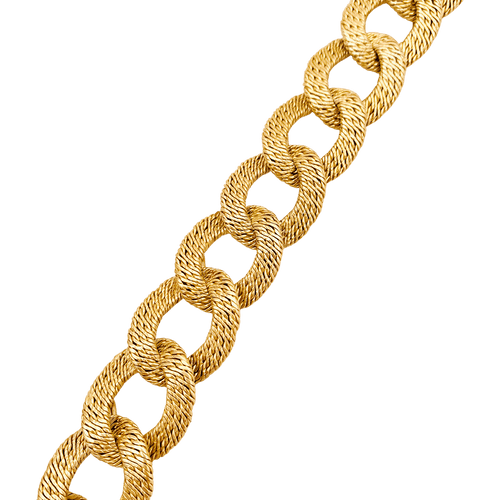 Bracelet Georges Lenfant, maillons "paillettes".