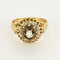 Bague 54 Bague ancienne en or jaune et diamants. 58 Facettes