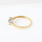 Bague bicolore en or jaune et blanc 18 carats et diamants de 0,25 carat