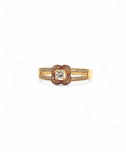 Bague 53 Bague Mauboussin en or jaune 18 carats et diamants 58 Facettes