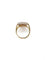 Bague 52 Bague rectangle bicolore or et diamant 58 Facettes BAG.RECT.DT-1376