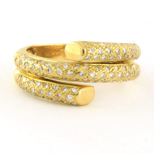 Bague 53 Bague en or jaune sertie d'un diamant taille brillant jusqu'à 1,00 ct 58 Facettes