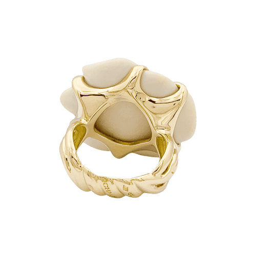 Bague 49 Bague Chanel, "Camélia", or jaune, agate. 58 Facettes 34548