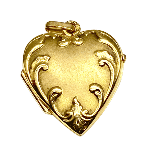 Pendentif Pendentif coeur ouvrant en or jaune 18 carats 58 Facettes AB452