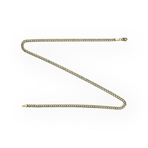 Collier Chaîne or jaune maille gourmette large 46 cm 58 Facettes 149057604