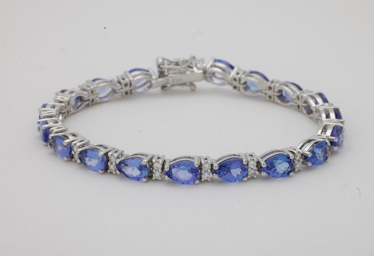 Bracelet Bracelet Tanzanites 58 Facettes
