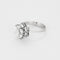 Bague 53,5 Bague fleur en or blanc et diamants 58 Facettes B250513