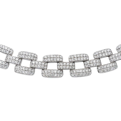 Collier Collier Or blanc Diamant 58 Facettes 3907072CN