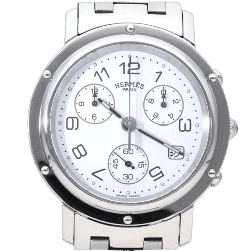 Montre Hermes Montre Clipper Chronograph 58 Facettes MT44640