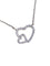 Collier Collier cœur en or blanc et diamants 58 Facettes