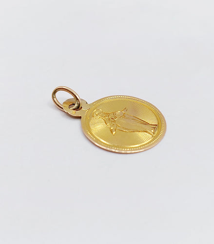Pendentif Médaille religieuse victorienne or jaune 58 Facettes A05601