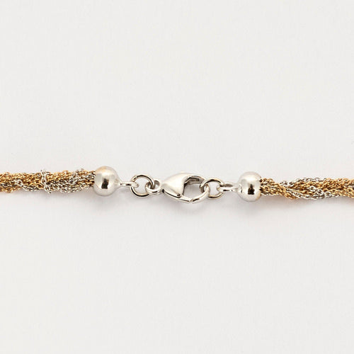 Collier Collier en or rose, or gris et diamants 58 Facettes LJ25-334