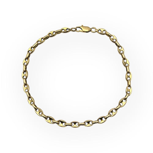 Bracelet Bracelet or jaune grains de café 23 cm 58 Facettes 149058752