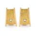 Boucles d'oreilles gold trapeze earrings with diamonds 58 Facettes E362217C