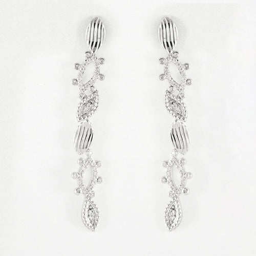 Boucles d'oreilles Boucles d'oreilles or blanc diamants 58 Facettes LP1062/16