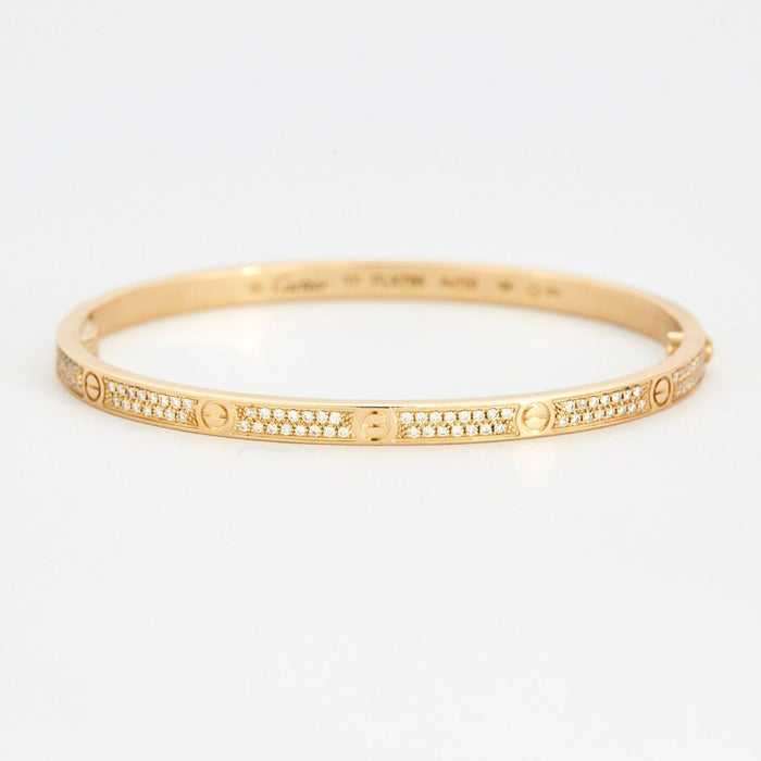 Bracelet CARTIER - Bracelet LOVE or jaune diamants 58 Facettes