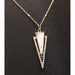 LANZA Necklace Necklace in Rose Gold, Diamonds and Mother-of-Pearl 58 Facettes D361160SP
