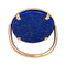 Ginette NY Bague Ever Lapis Disc Ring Or rose Lapis lazuli