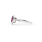 Bague Bague en or blanc avec rubis du Mozambique de 0,85 ct et diamants 58 Facettes 12715