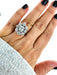 Bague 51 Bague marguerite or blanc diamants 58 Facettes