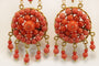 Boucles d'oreilles Boucles d'oreilles antiques en or corail 58 Facettes 7668