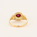 Bague 57 Bague or jaune et rubis cabochon 58 Facettes