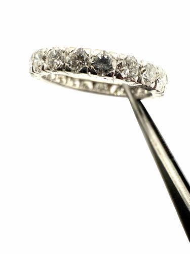 Bague 56 Alliance vintage en or T 56 sertie de diamants 58 Facettes