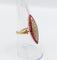 Bague 53 Bague marquise Art Déco or jaune, diamants et rubis 58 Facettes A05270