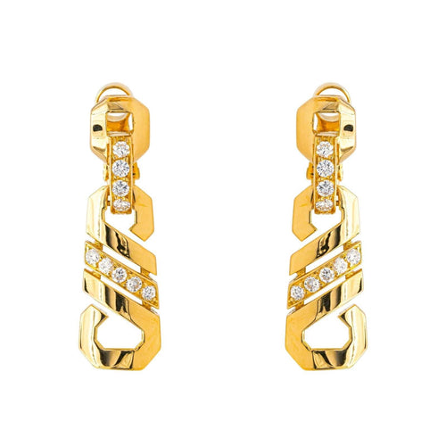 Boucles d'oreilles Cartier Boucles d'oreilles Clip  Or jaune Diamant 58 Facettes 3981320RV