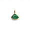 Pendentif Pendentif Eventail - Or jaune & Emeraude 58 Facettes 250363R