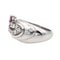 Bague 51 Bague Or blanc, Platine Rubis, Diamant 58 Facettes 578014CD