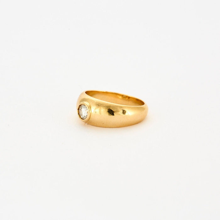 Bague onc or jaune diamant