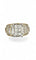 Bague 55 Bague en or bicolore 14 carats et diamants naturels 58 Facettes