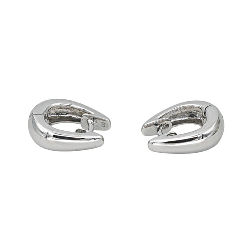 Boucles d'oreilles Créoles Or blanc