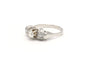 Bague Contemporaine en or blanc sertie de diamants