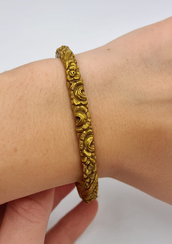 Bracelet Bracelet vintage du début des années 1900 par Confalonieri en or jaune 58 Facettes